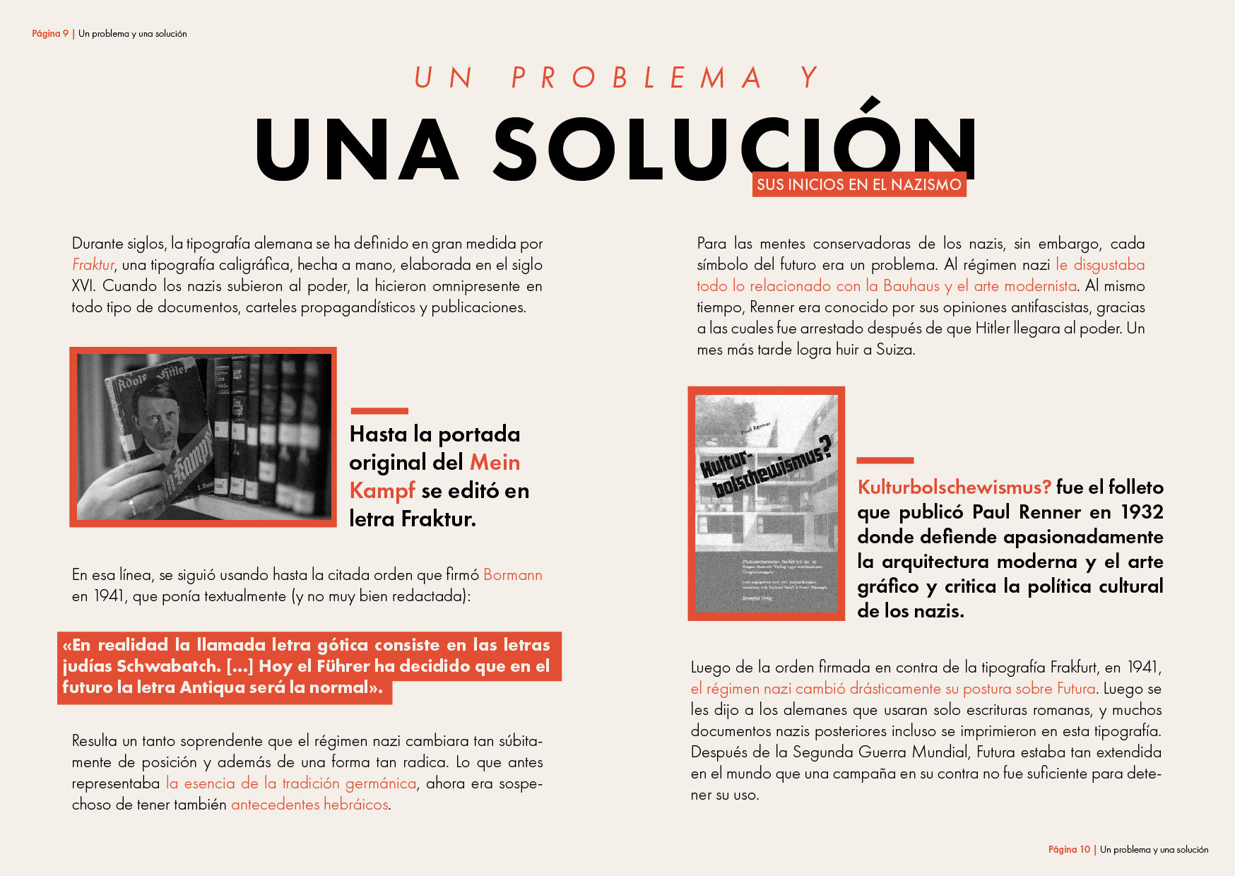 Páginas 9 y 10: Futura y su contexto histórico